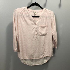 Pink and white Sonoma shirt size S